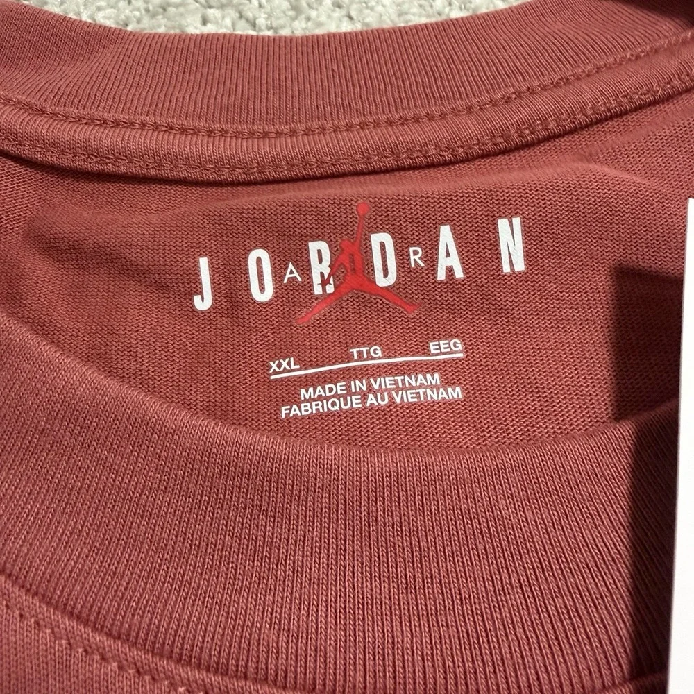 Nike Air Jordan Flight MVP 6 Rings T Shirt Men Sz XXL Canyon Rust Red HJ2322-691